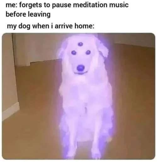 Meditation music - meme
