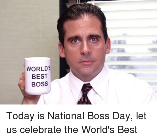 National Boss Day meme