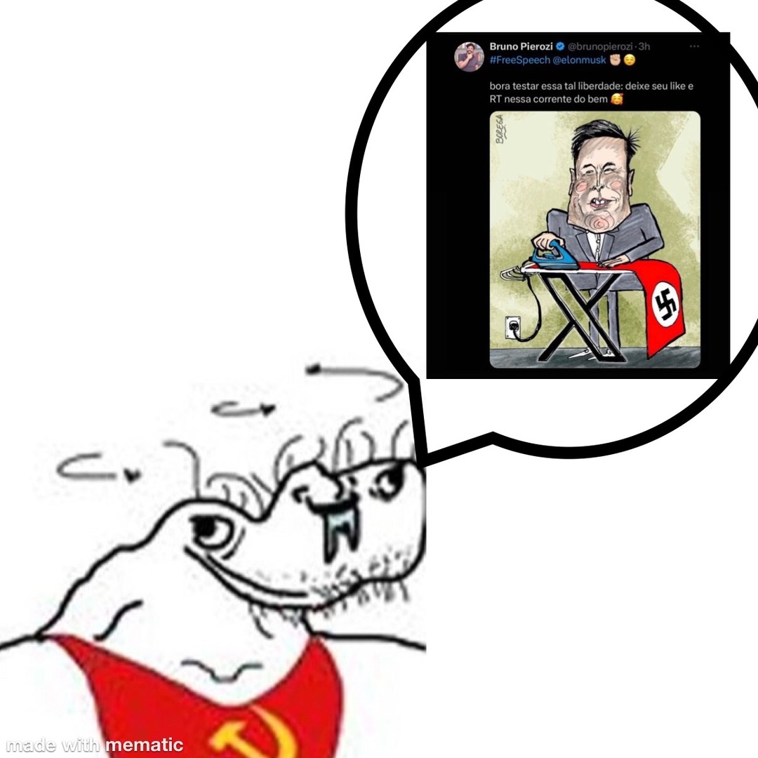 nazista é o cu da sua mãe esquerdista de merda - meme