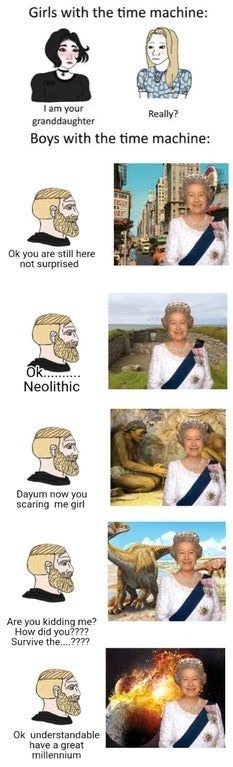 Queen Elizabeth the 2nd be like - meme