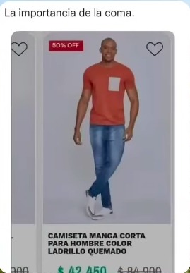 La Importancia de la Coma. “Meme” hayado en Yotube