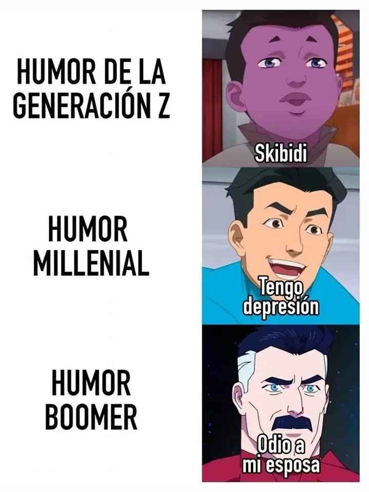 En resumen, el primero es tiktok y roblox, el segundo discord, Reddit y Youtube y el tercero es Facebook - meme