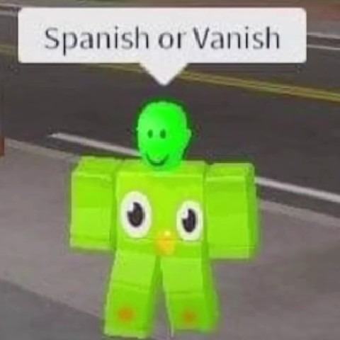 Spanish or vanish - meme