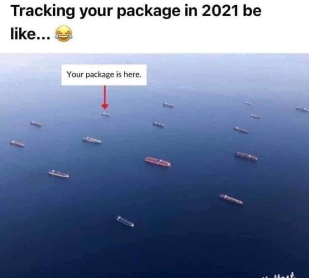 Tracking your holiday packages be like… - meme
