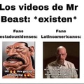 En los comentarios de los vídeos de Mr Beast