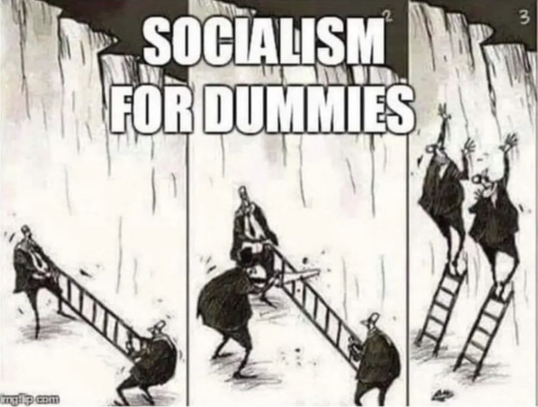 Socialism is suicide, Communism is murder - meme