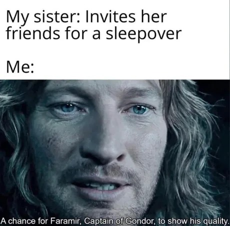 A chance for Faramir - meme
