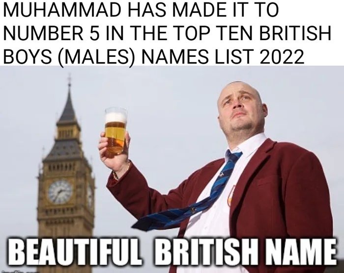 Long live the Muhammad of England - meme
