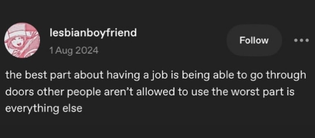 having a job is just a door access simulator - meme