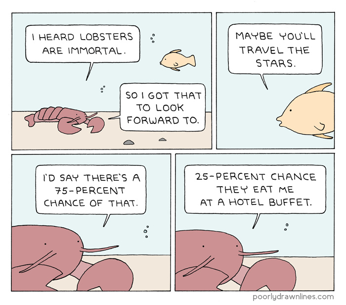 I wish I was a lobster - meme