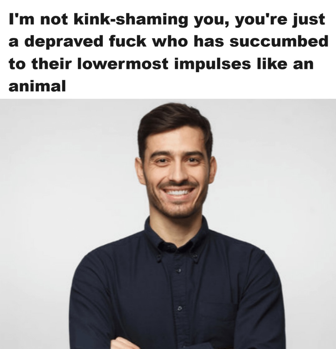 Kink shaming meme