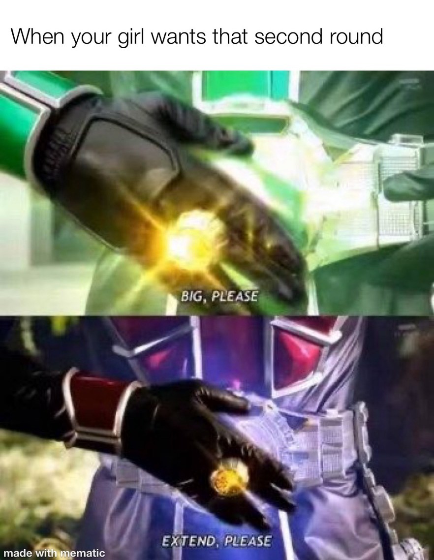 By the powers combined - meme