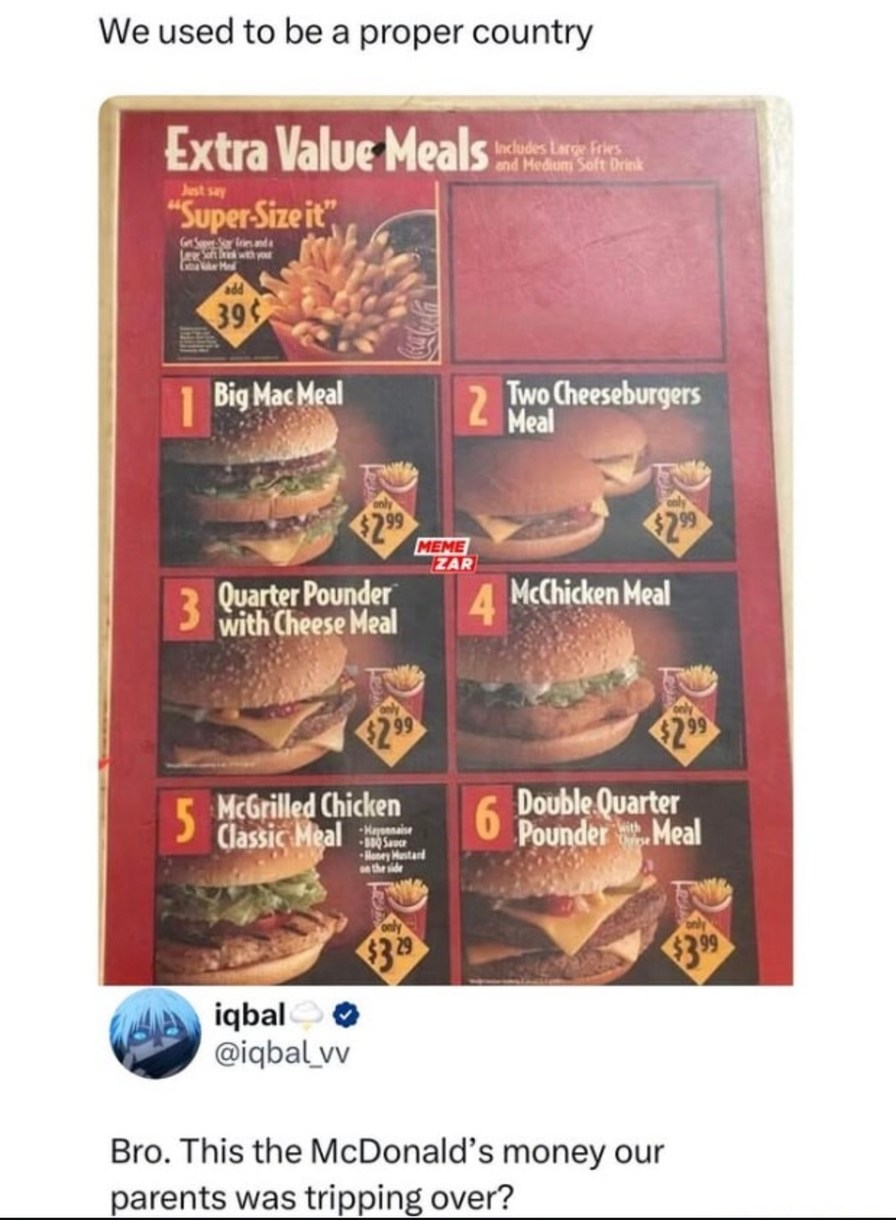 This is what had our parents hyped about McDonald's? - meme