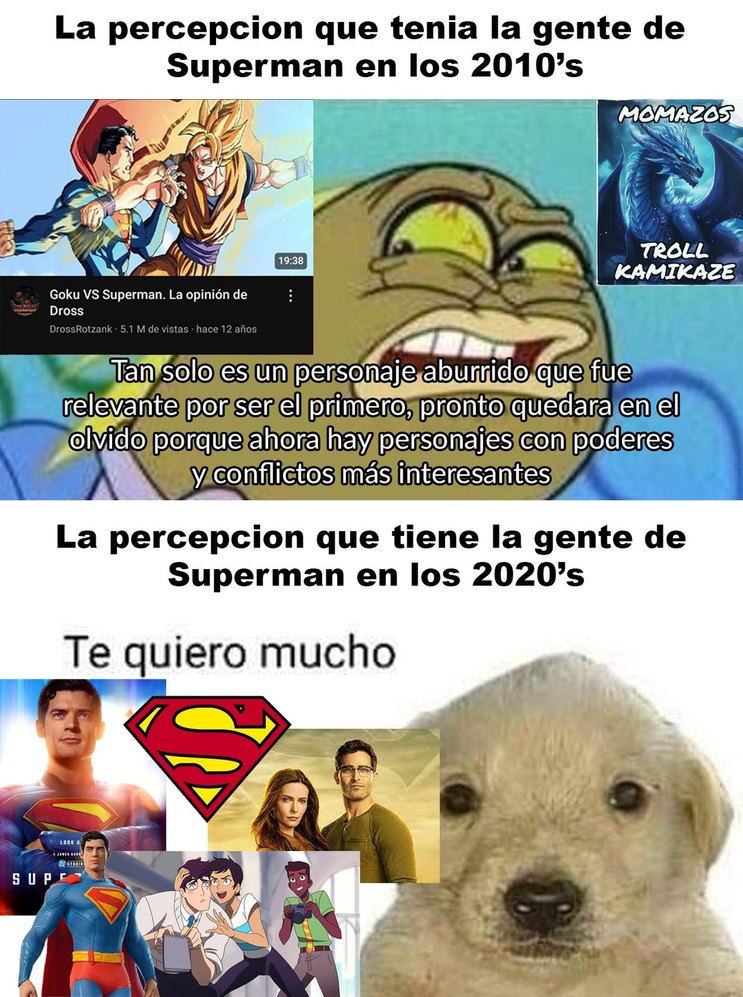 La culpa la tienen Man of Steel e Injustice - meme