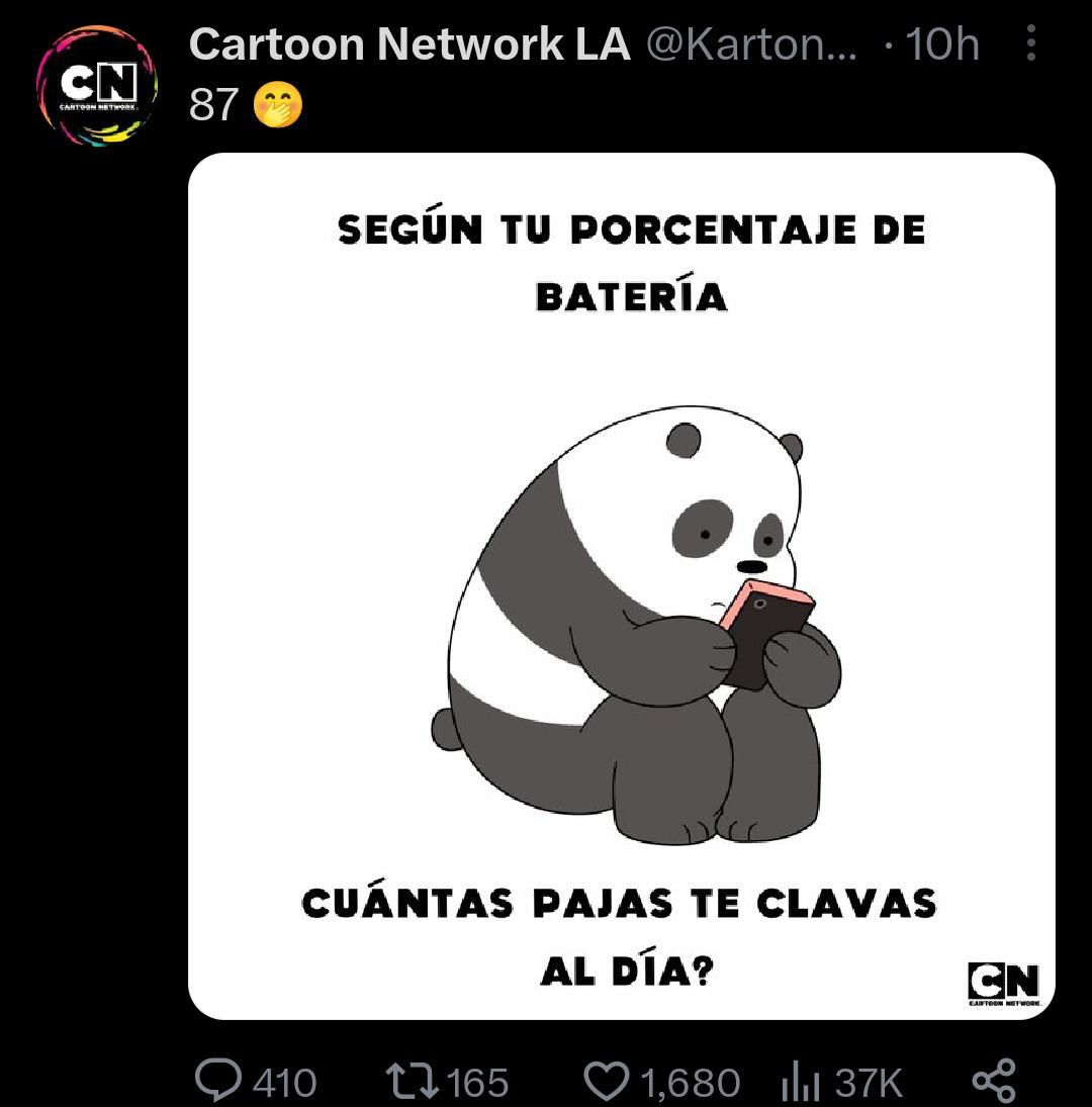 Cartoon network desesperado por saberle al shitpost - meme
