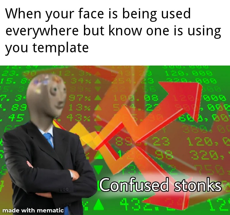 Confused stonks - meme