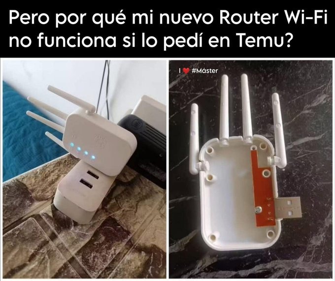 router de Temu trolleador - meme