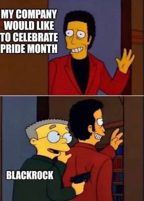 ﻿MY COMPANY WOULD LIKE TO CELEBRATE PRIDE MONTH BLACKROCK