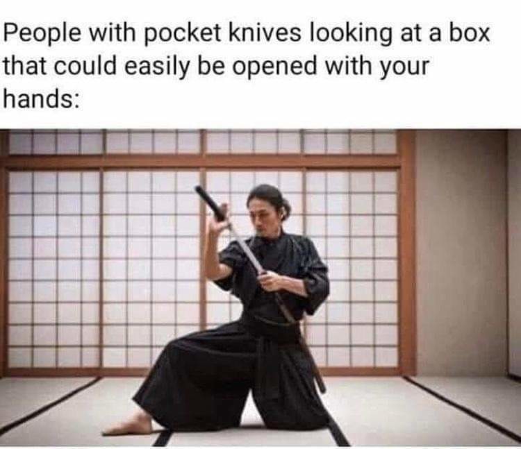 Box samurai... - meme
