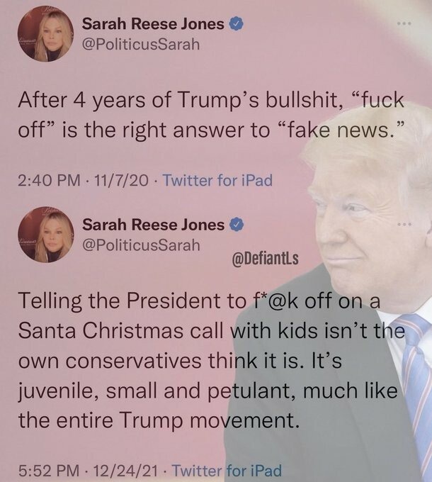 Fuck off, Sarah - meme