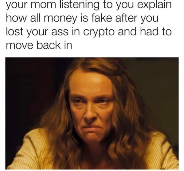 Crypto bros are dying - meme