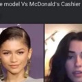 Vogue vs Cashier meme