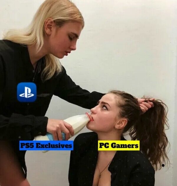 Videojuegos PS5 exclusivos - meme