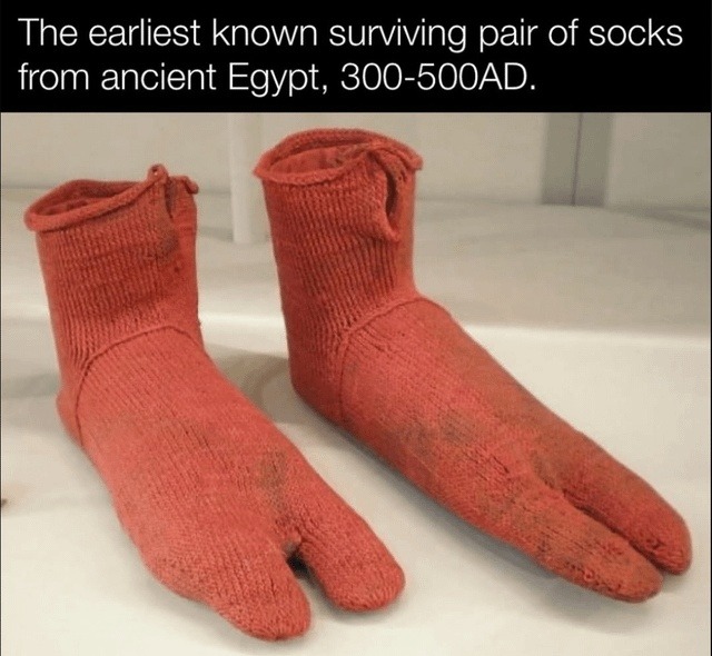 Ancient Egyptians really said sock game strong - meme