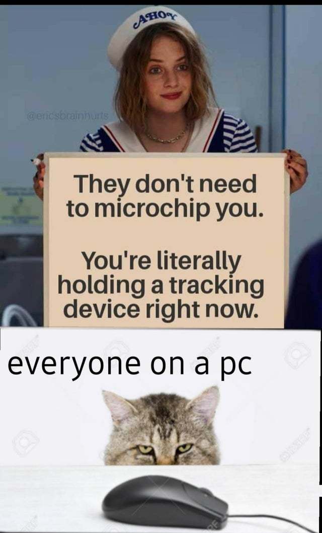 No need to micropchip you - meme