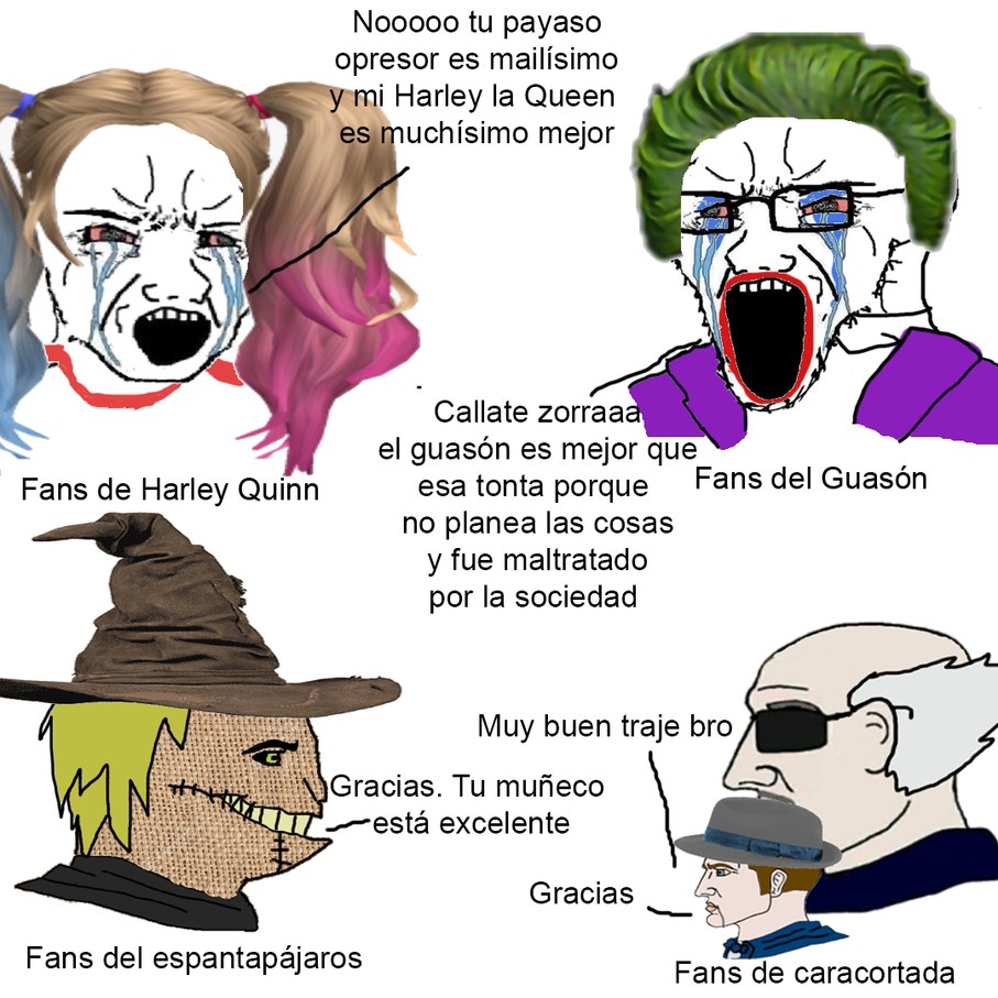 Sin ofender a los fans normales del Guasón - meme