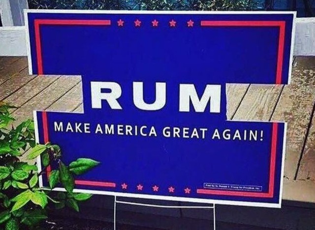 Trump rum - meme