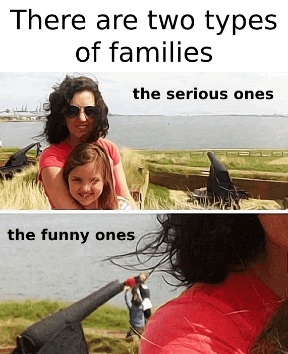 There are two types of families - meme