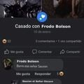 Nuevo estado de Sauron en Facebook