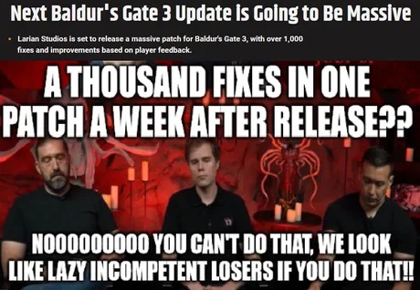 Next Baldur's Gate 3 update - meme