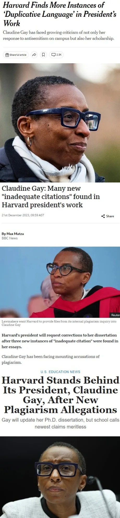 Harvard President plagiarism meme news