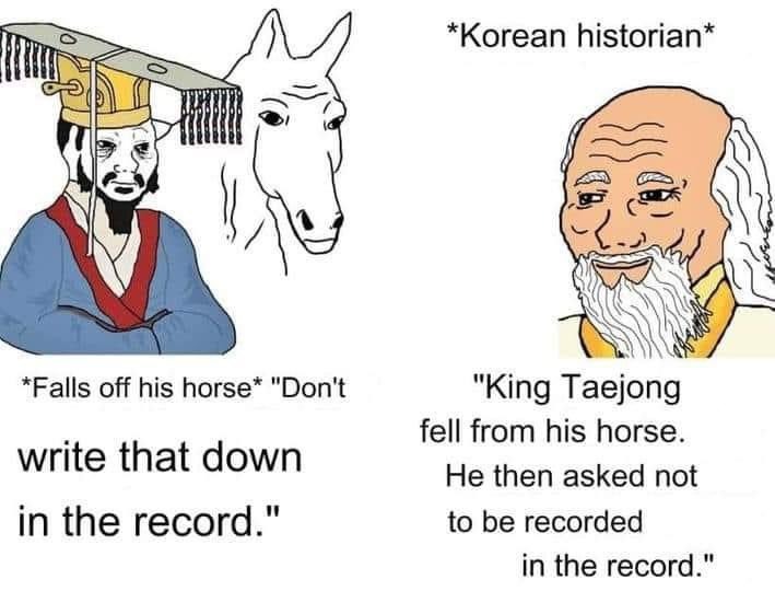 A rare case of history being written by the sarcastic - meme