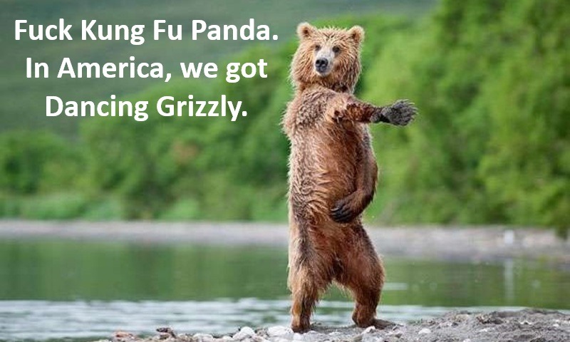 Screw China; our bears are the bad-assedest bears on Earth - meme