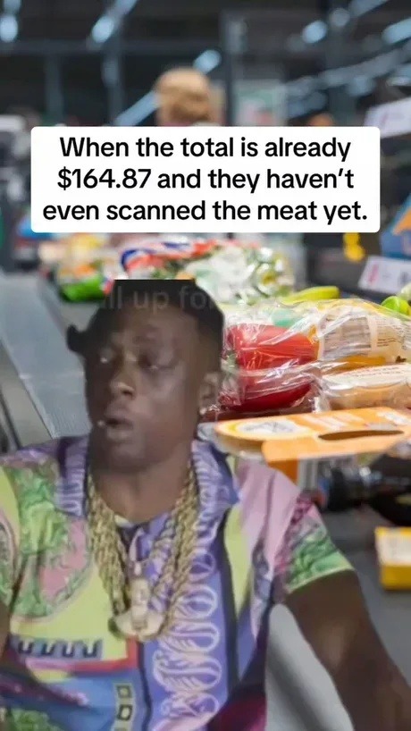 ﻿When the total is already S164.87 and thev haven’t even scanned the meat (0 yet: