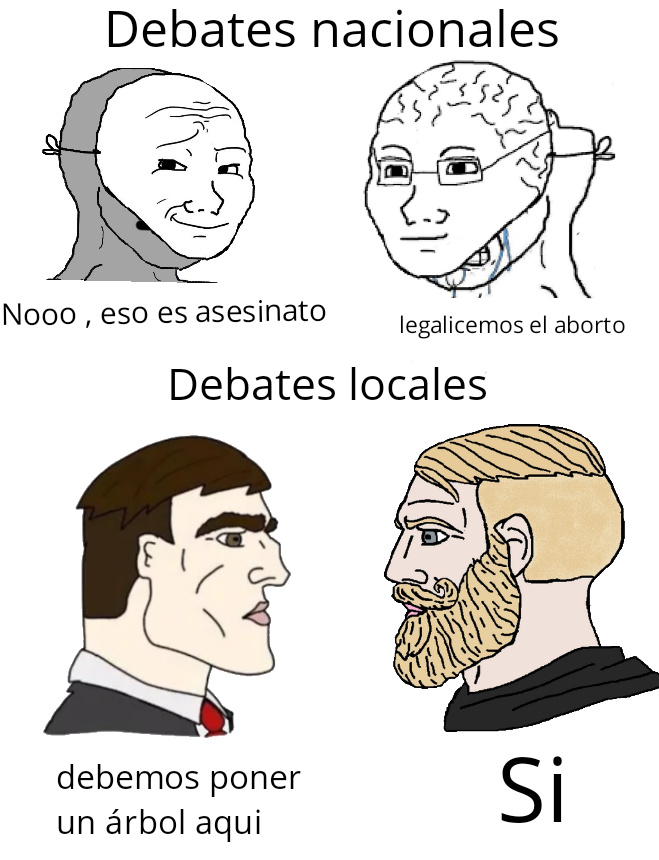 Debates locales - meme