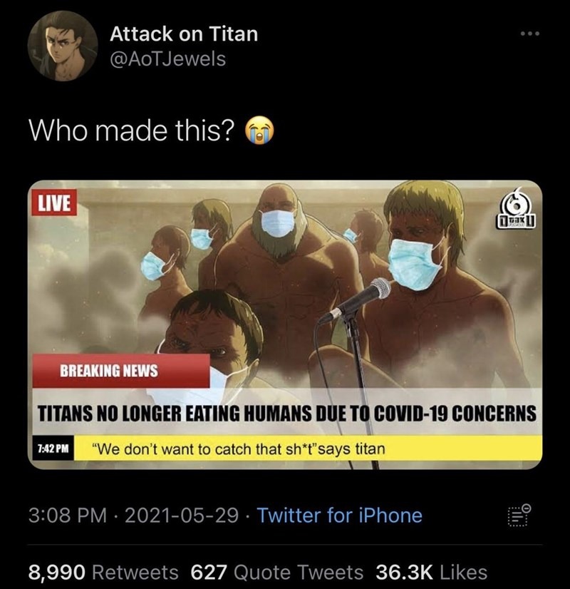 concern titans - meme