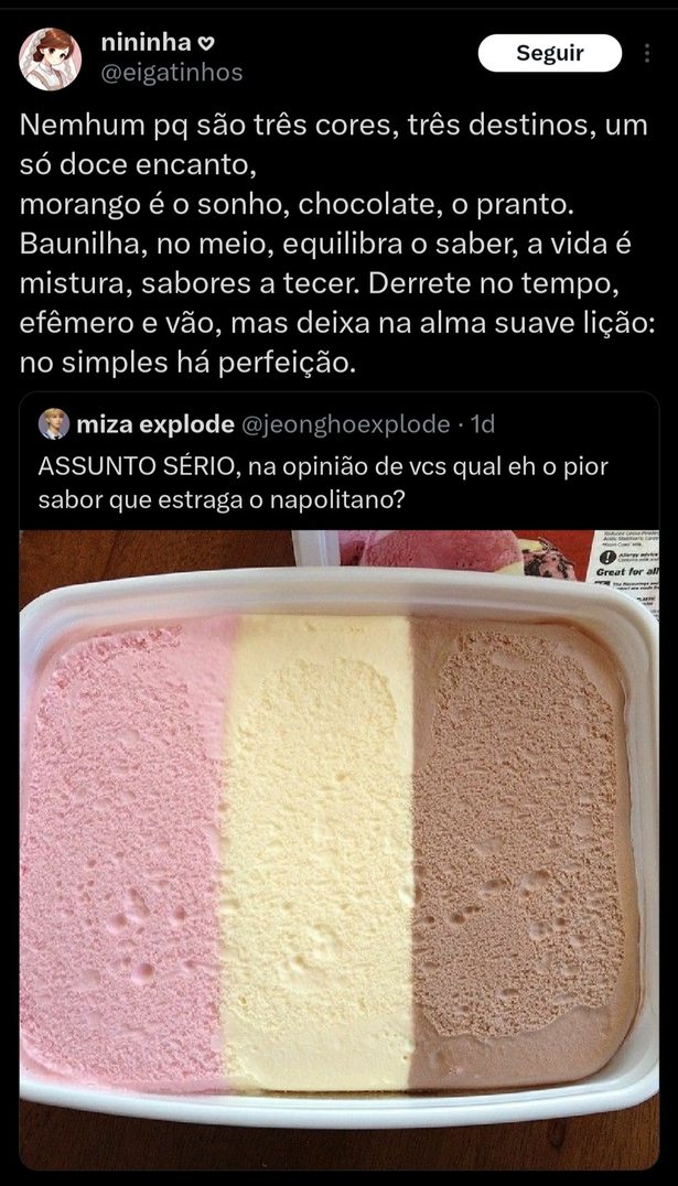 Poema de Twitter: A Santa Trindade - meme