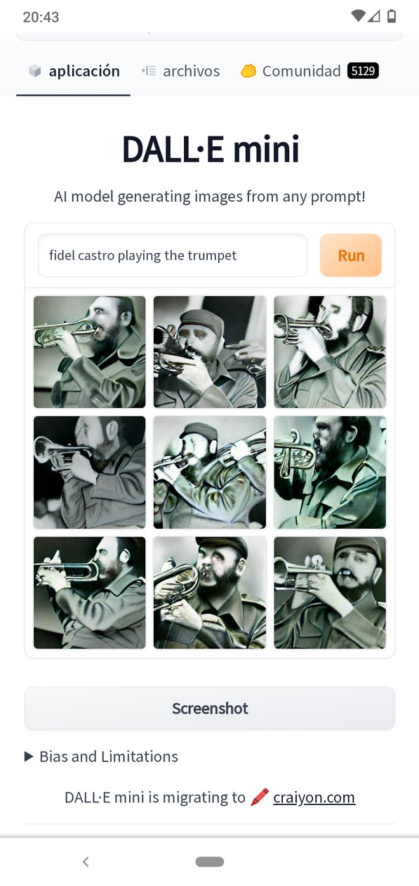 Fidel Castro tocando la trompeta - meme