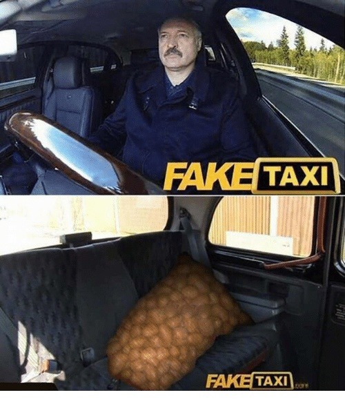 Belarusian fake taxi - meme