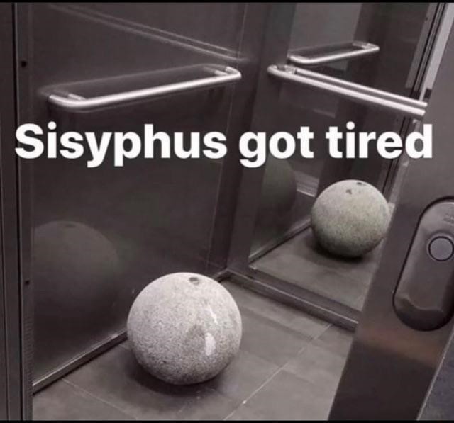 Sisyphus meme