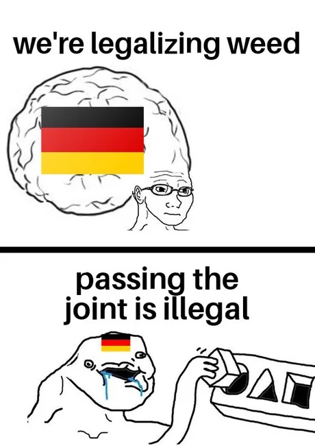 Germany weed law - meme