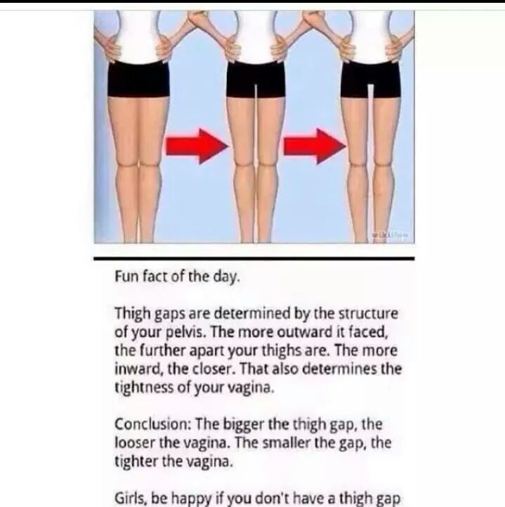 No thigh gap=happiness - meme