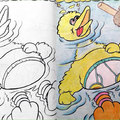 Coloring book. Before and after