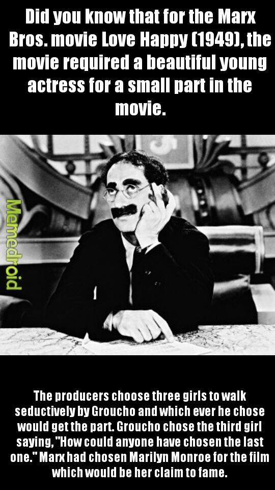 Groucho Marx Fact #2 - meme