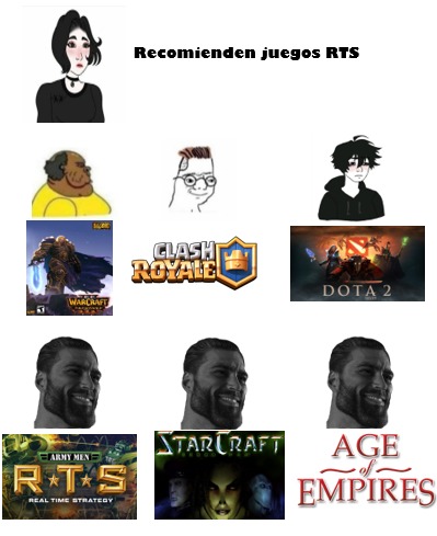 Juegos RTS - meme