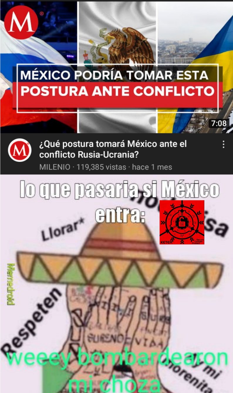 lo crean o no son bastantes los mexicanos que creen que si vamos a entrar a la guerra - meme